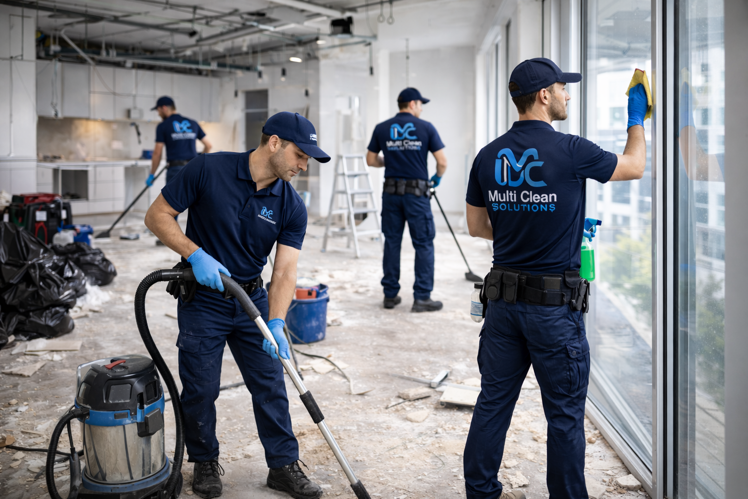 Post-construction cleaning